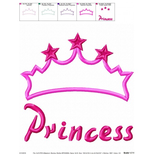 Crown Applique Design