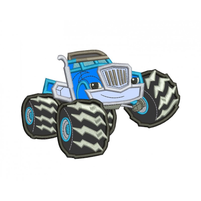 Crusher Blaze and the Monster Machines Applique Design