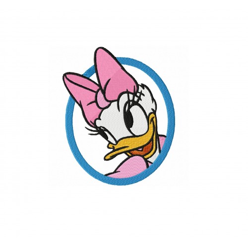 Daisy Duck Face Embroidery Design