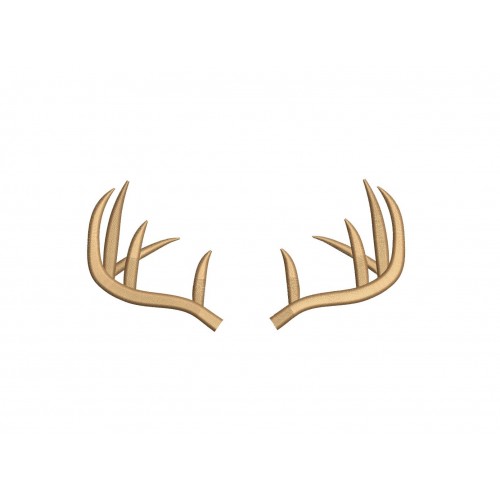 Deer Antlers Embroidery Design