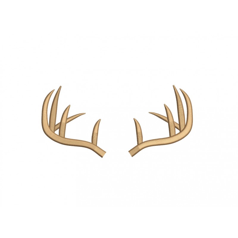 Deer Antlers Embroidery Design