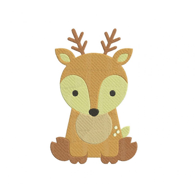 Deer Embroidery Design