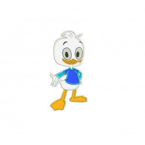 Dewey Duck Ducktales Applique Design