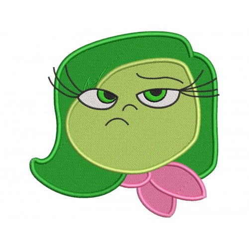 Disgust Inside Out Head Embroidery Design Embr