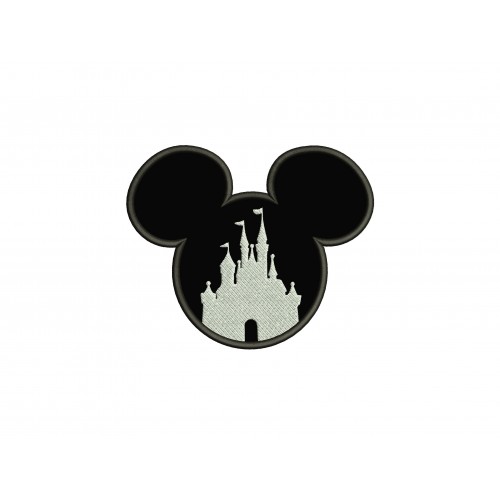 Disney Mickey Castle Applique Design