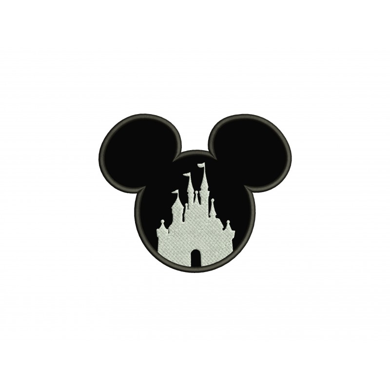 Disney Mickey Castle Applique Design