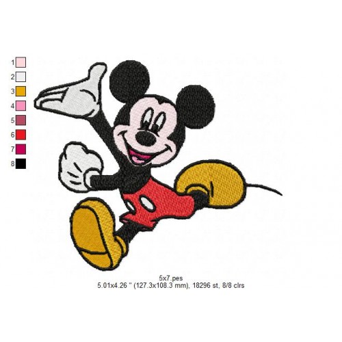 Disney Mickey Embroidery Design