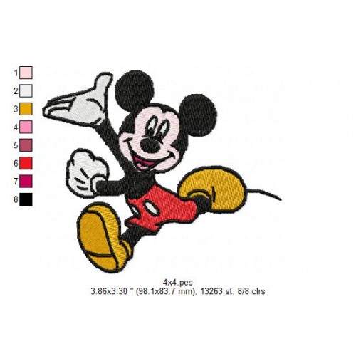 Disney Mickey Embroidery Design