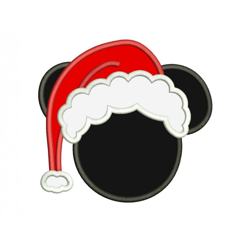 Disney Mickey Santa Christmas Mickey Santa Applique Design