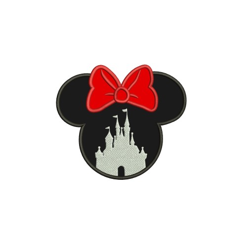 Disney Minnie Castle Applique Design