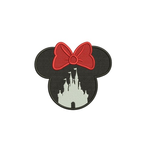 Disney Minnie Castle Embroidery Design