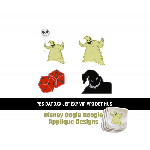 Disney Oogie Boogie Applique Designs