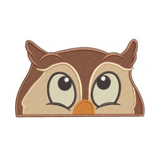 Disney Owl Embroidery Design Filled Stitch