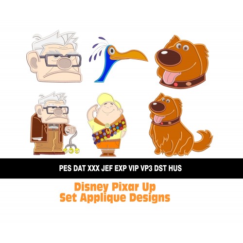 Disney Pixar Up Set Applique Designs