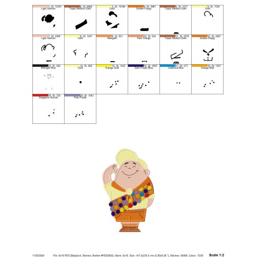 Disney Pixar Up Set Embroidery Designs