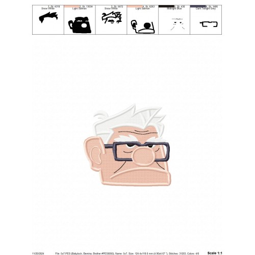 Disney Pixar Up Set Embroidery Designs