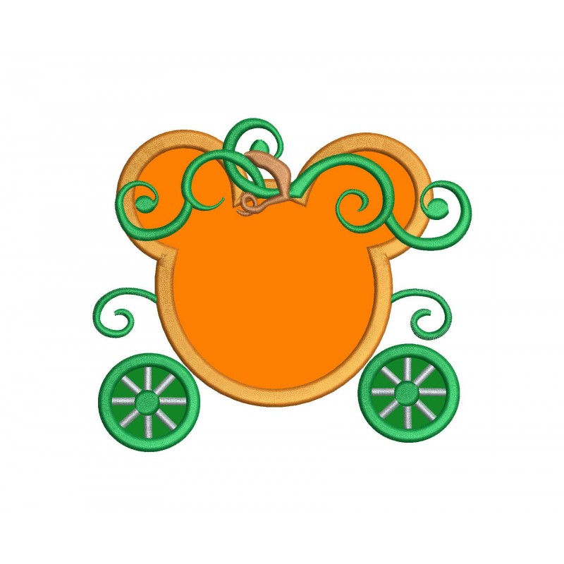 Disney Princess Pumpkin Carriage Applique Design