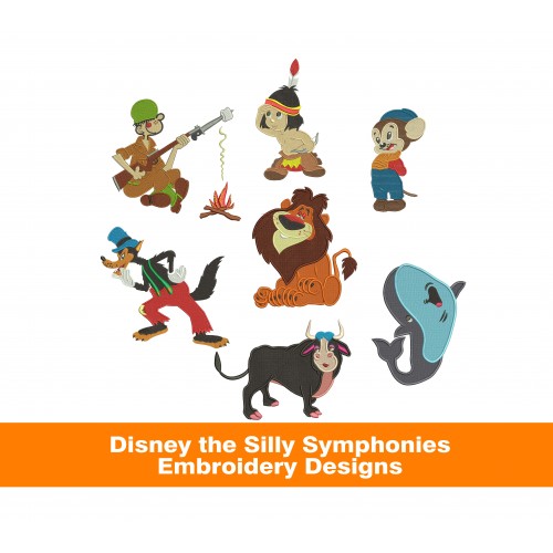 Disney the Silly Symphonies Embroidery Designs Package