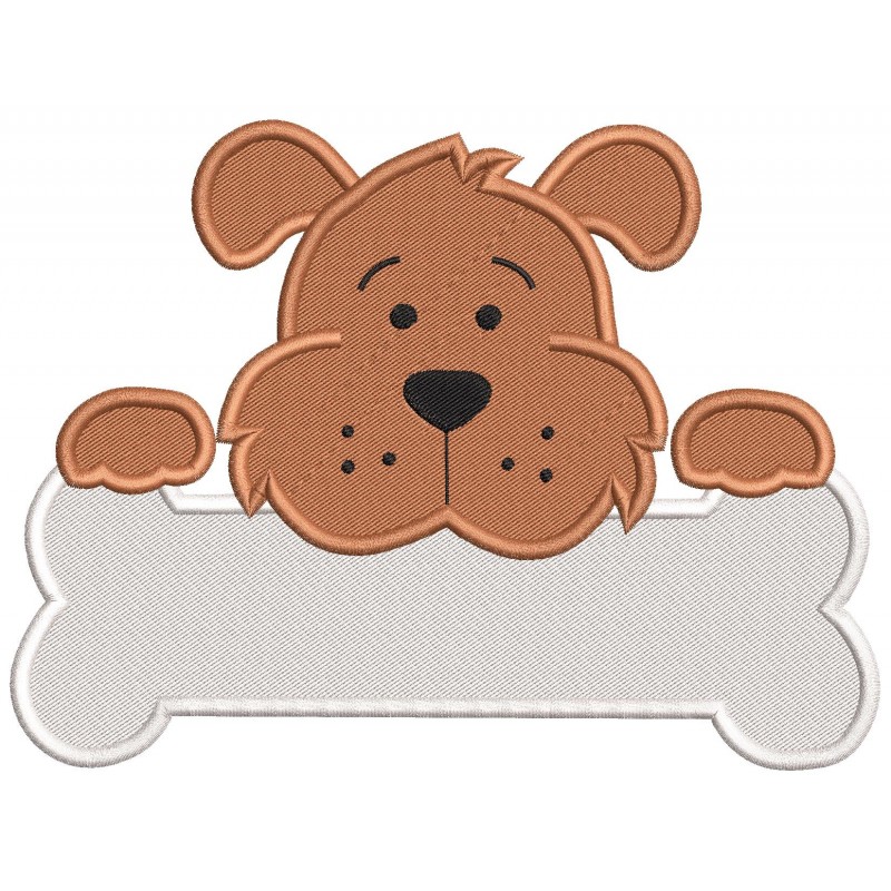 Dog in House Embroidery Design Embr