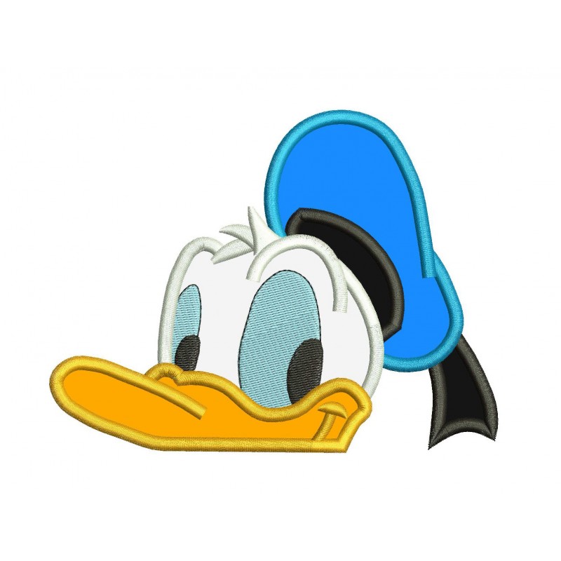 Donald Duck Peeker Applique Design
