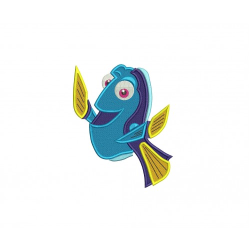 Dory From Finding Dory Embroidery Design