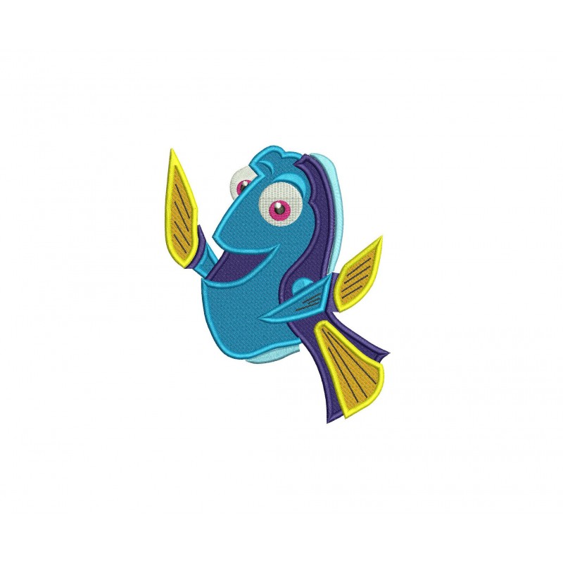 Dory From Finding Dory Embroidery Design