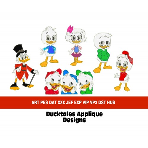 Ducktales Set Applique Designs