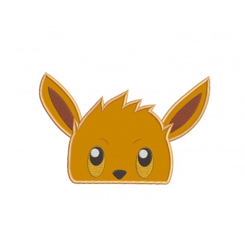 Eevee Peeker Applique Design