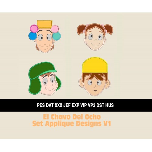 El Chavo Del Ocho Set Applique Designs V1