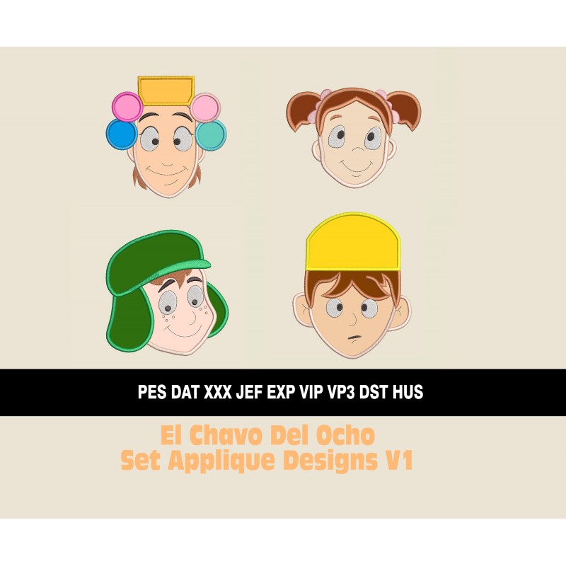 El Chavo Del Ocho Set Applique Designs V1