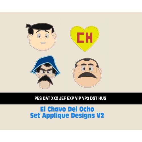 El Chavo Del Ocho Set Applique Designs V2