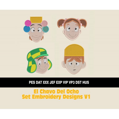 El Chavo Del Ocho Set Embroidery Designs V1
