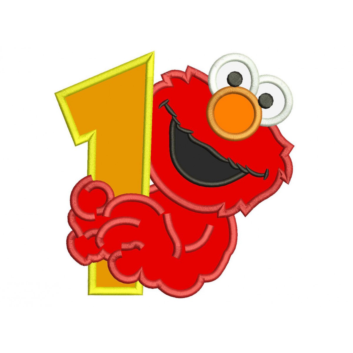 Download Elmo 1st Birthday Applique Design