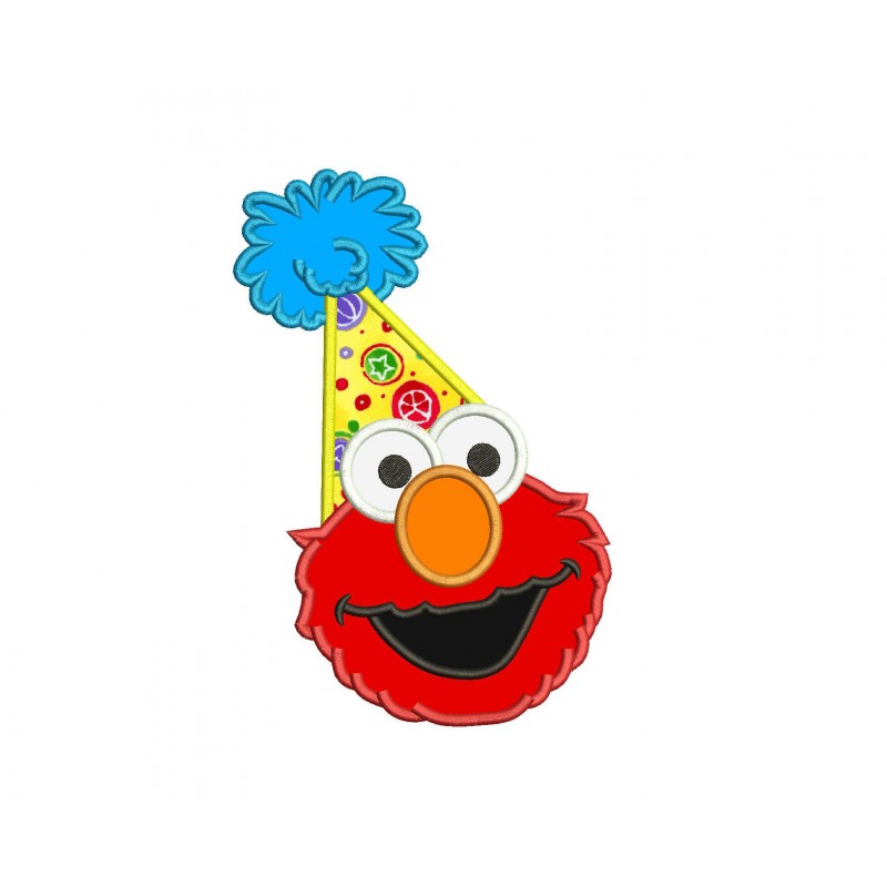 Elmo Birthday Applique Design - Elmo Applique