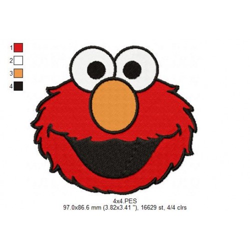 Elmo Embroidery Design