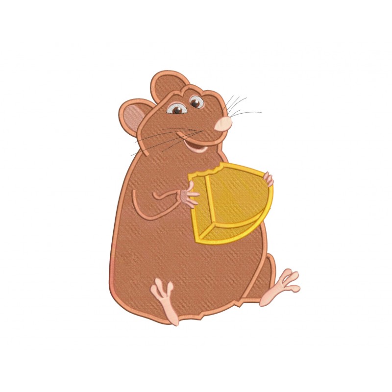 Emile Ratatouille Filling Stitch Embroidery Design