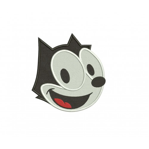 Felix The Cat Set Applique and Filled Stitch Embroidery