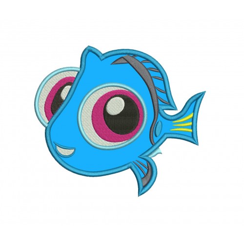 Finding Dory Baby Dory Applique Design