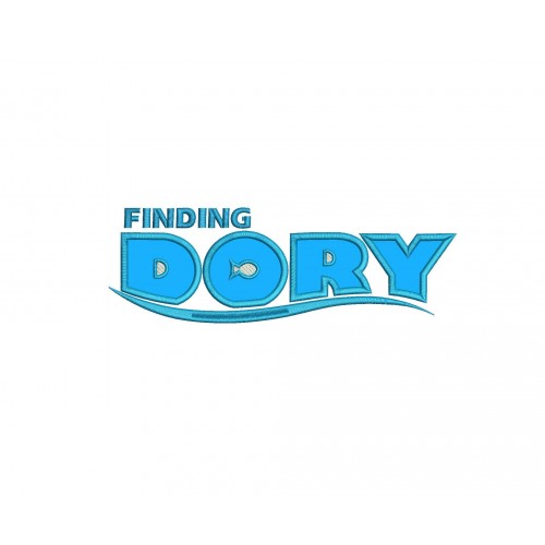 Finding Dory Logo Applique Design
