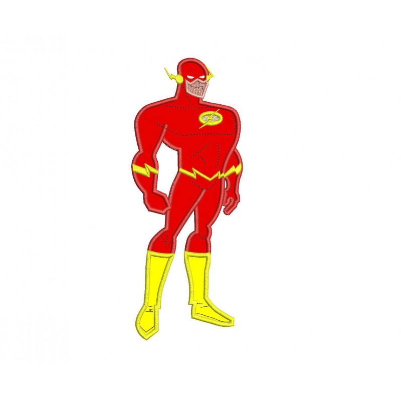 Flash Superheroes Applique Design