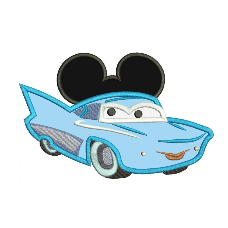 Flo Disney Cars Mickey Ears Applique Design