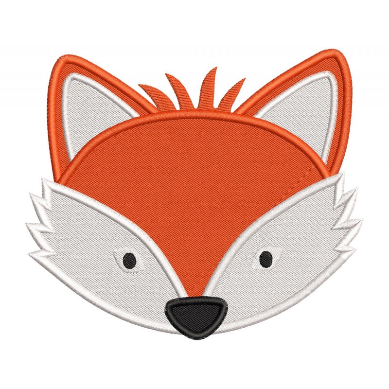 Fox Head Embroidery Design Embr