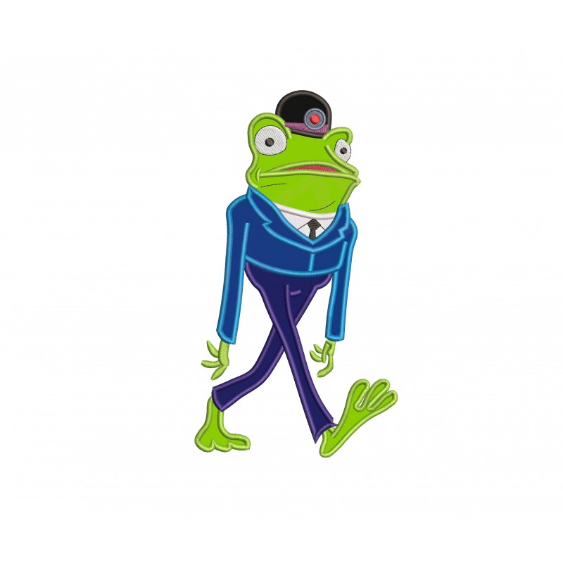 Frankie The Frog Meet the Robinsons Applique Design