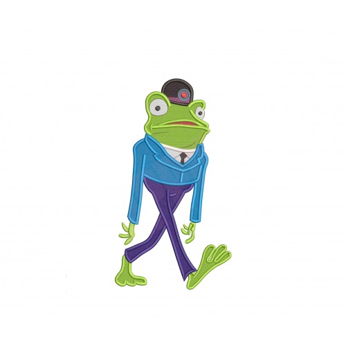 Frankie The Frog Meet the Robinsons Embroidery