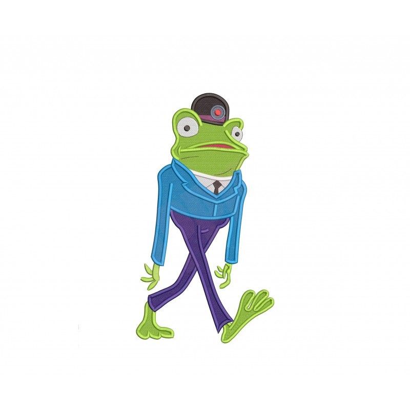 Frankie The Frog Meet the Robinsons Embroidery