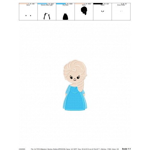 Frozen Embroidery Design Embr