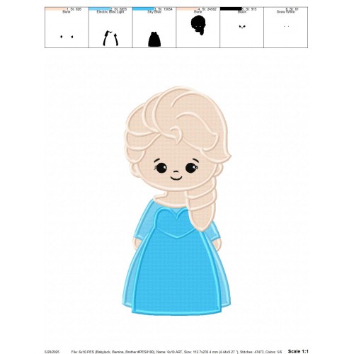Frozen Embroidery Design Embr