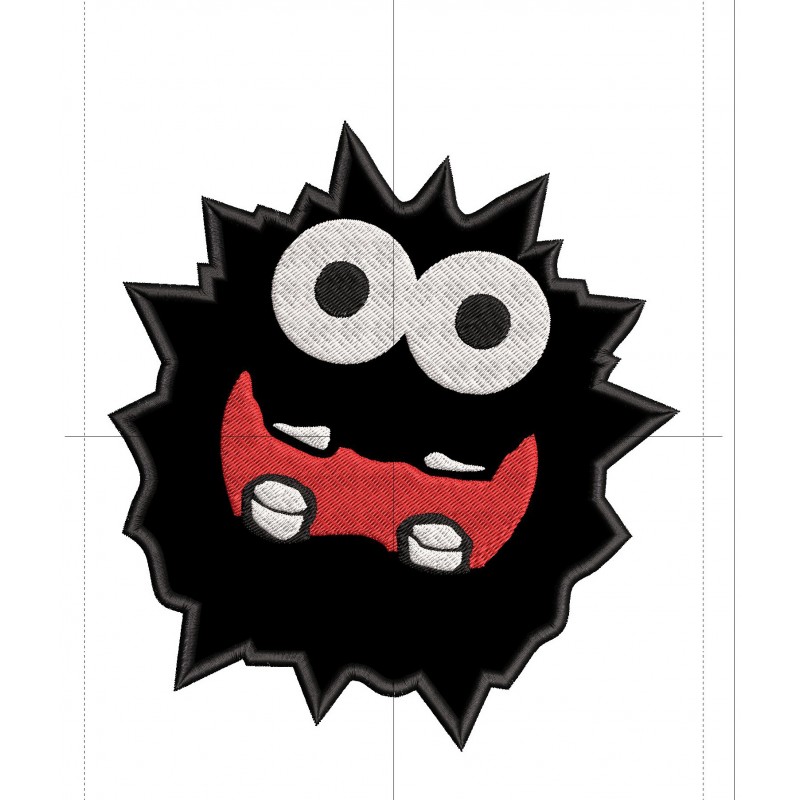 Fuzzy Super Mario Applique Design Embr