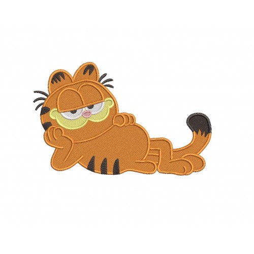 Garfield Filled Embroidery Design