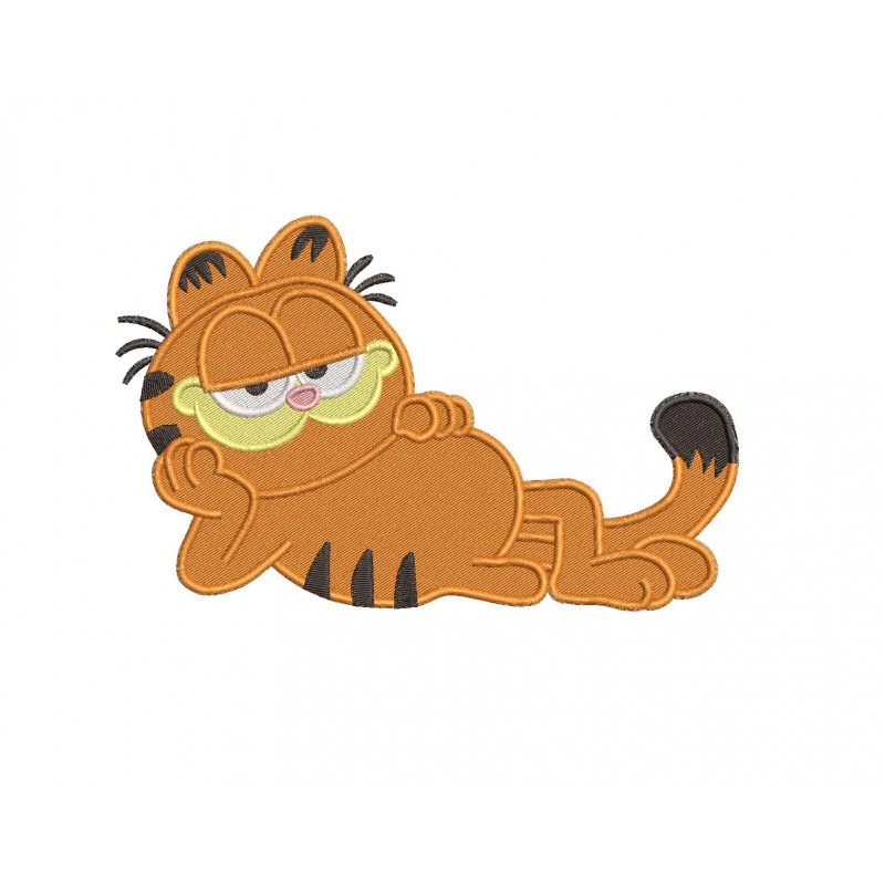 Garfield Filled Embroidery Design